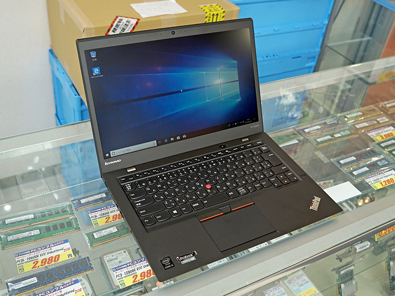 大人気の「ThinkPad X1 Carbon」が再入荷、14型フルHD液晶で税込39,800