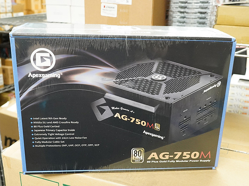 10年保証の80PLUS GOLD電源「AG-750M」がApexgamingから、実売8,100円