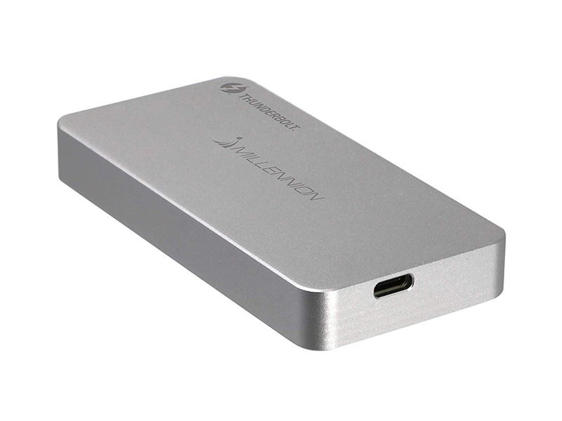 NVMe SSD用外付けケースにThunderbolt 3対応の小型モデル、アルミ