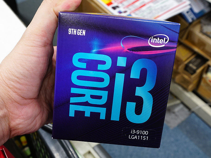CPU core i3 - 9100（第9世代）