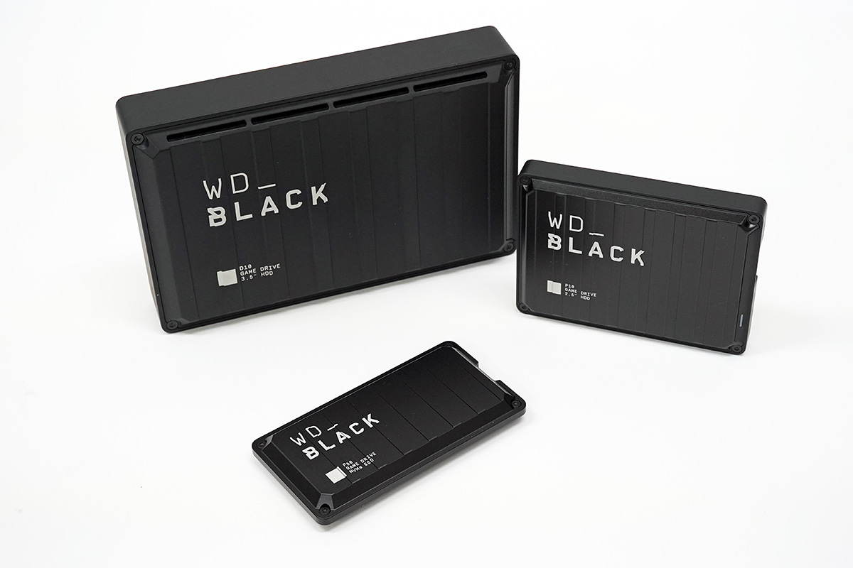 WD_BLACK」がゲーミングブランドになって新生、2GB/sの外付けSSDや充電