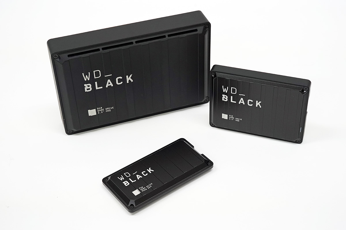 WD_BLACK」がゲーミングブランドになって新生、2GB/sの外付けSSDや充電 