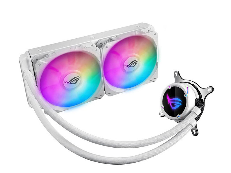 真っ白なモデルもあるASUSの水冷クーラー「ROG STRIX LC RGB」が 真っ白なモデルもあるASUSの水冷クーラー「ROG STRIX LC RGB」が