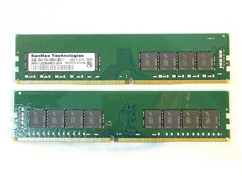 1枚32GBのDDR4-2666メモリがSanMaxから、2枚組は税込38,980円 - AKIBA