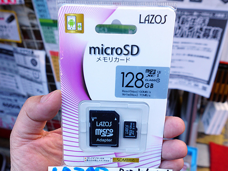 LAZOS microSDXC メモリーカード 128GB UHS-I U3 CLASS10 紙パッケージ 国内最安値！ - メモリーカード