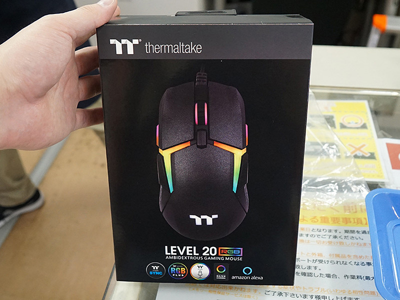 左右対称デザインのゲーミングマウス Level Rgb Mouse が発売 Thermaltake製 Akiba Pc Hotline