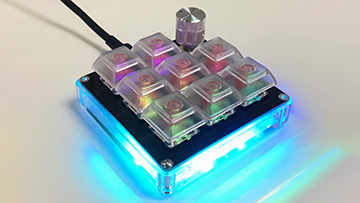 ロータリーノブの組み合わせも可能なマクロキーパッド自作キット