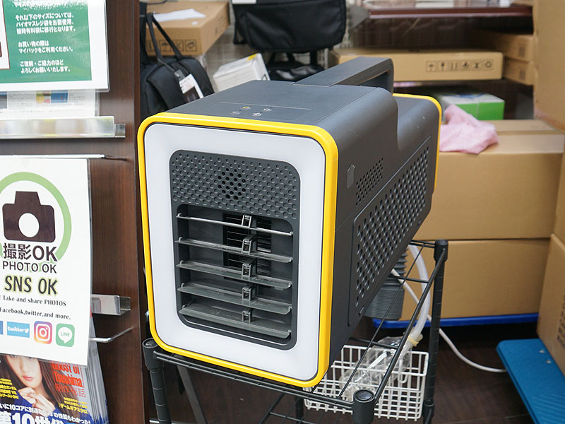コンプレッサー方式の 持ち運べるクーラー がサンコーで展示中 Akiba Pc Hotline