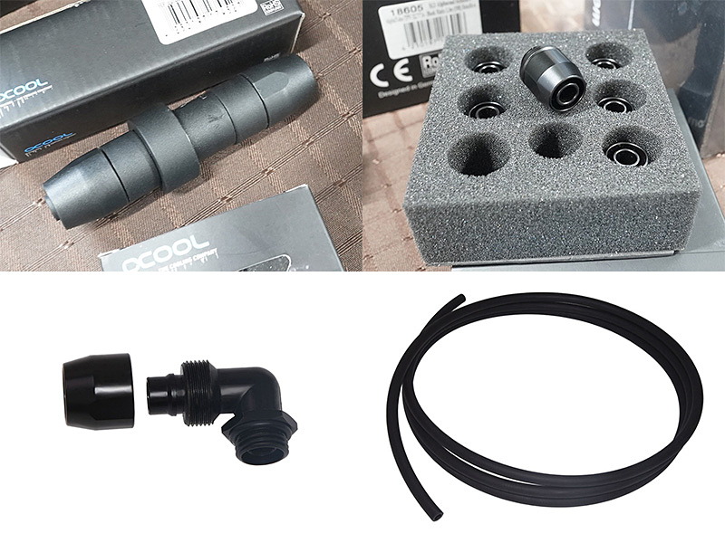Alphacool 水冷フィッティングセット Alphacoolのソフトチューブ向け水冷パーツが複数入荷 - AKIBA PC