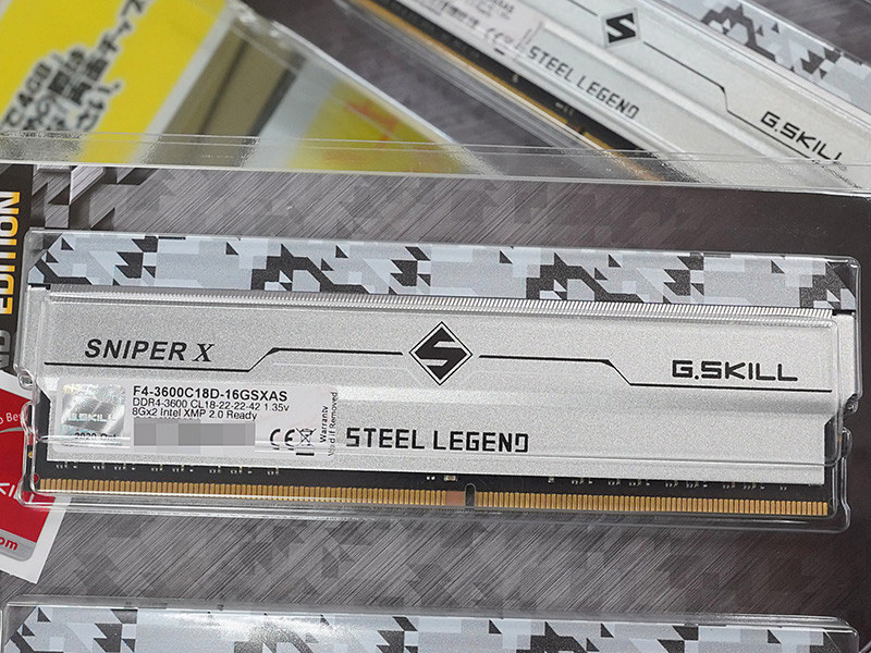 ASRock × G.SKILLコラボの「Steel Legend」DDR4メモリが発売、UEFI画面