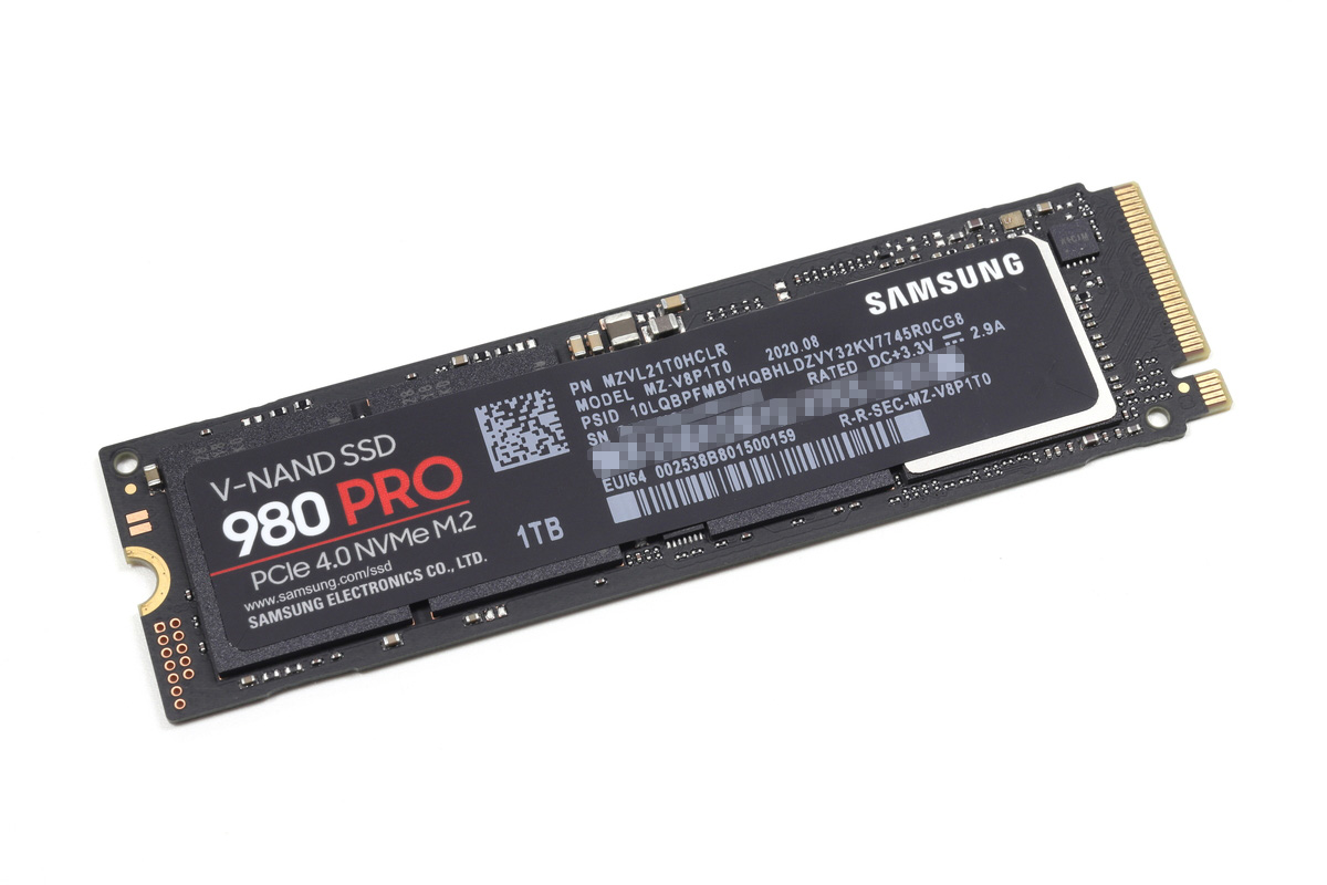 [B! SSD] ゲームでSATAと差がつく7GB/s SSD「Samsung SSD 980 PRO」、ロード時間短縮なら最新のPCIe 4