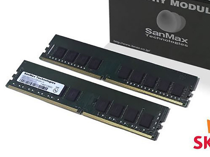 1枚16GBのECC付きDDR4-3200メモリがSanMaxから、SKhynix製 