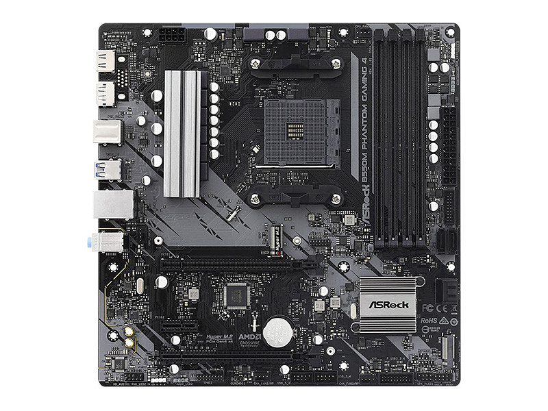 第4世代Ryzen対応のmicroATXマザー「B550M Phantom Gaming 4」が発売