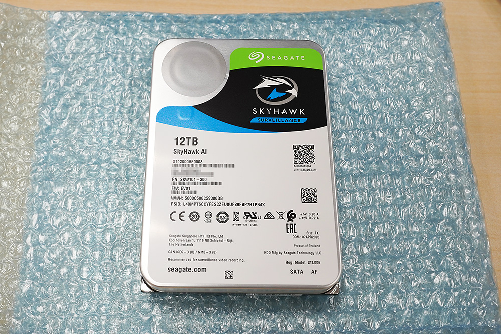 AI解析対応の監視カメラに最適化したSeagate製HDD「SkyHawk AI