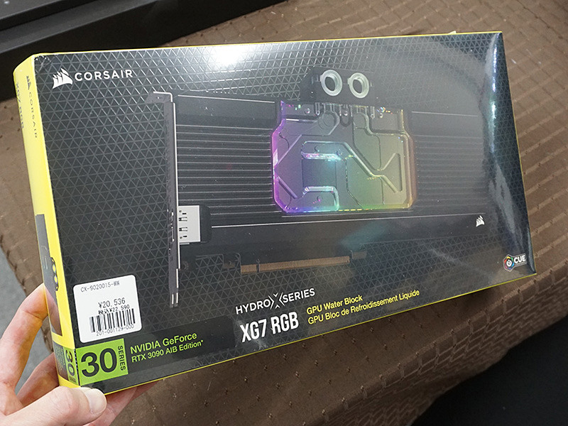 CORSAIRのGeForce RTX 3090/3080用水冷ブロックにリファレンス