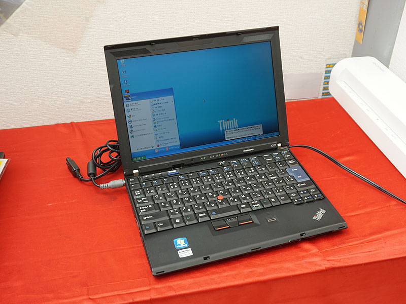 ThinkPad X201のジャンク品が税込8,000円、OSはWindows XP Pro （取材 