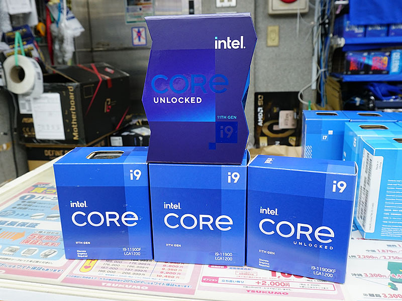 Intelの最新CPU「Rocket Lake-S」が販売開始、AMDは全体的に5%前後の