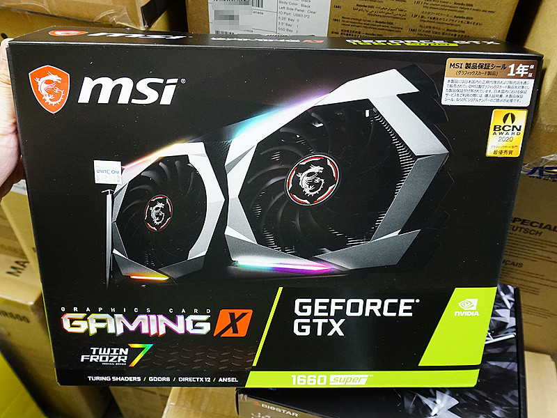 驚きの6万円超え、MSIの「GeForce GTX 1660 SUPER GAMING X」が入荷