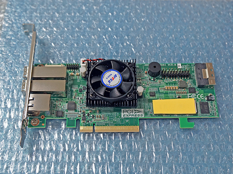 最新作爆買い ARECA SAS RAIDカード4ポート PCIe X8 1xSFF-8644 ARC