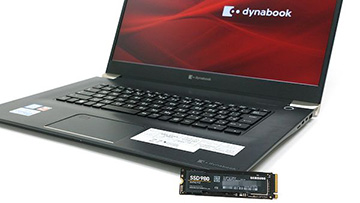 第8世代Core i5搭載の「dynabook Z7」を1TB NVMe SSDに換装、リード3GB 