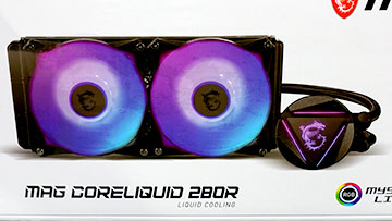 MSIの水冷クーラー「MAG CORELIQUID 280R」が入荷、ヘッド部が回転