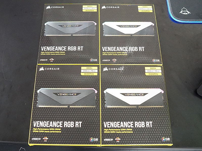 CORSAIR「VENGEANCE RGB RT」のDDR4-3600モデルが複数入荷、16GB×4枚