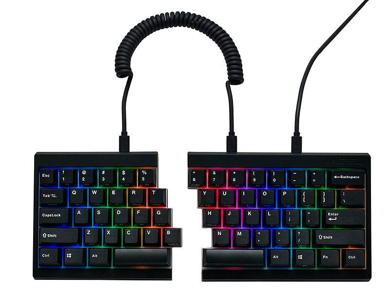Mistel Barocco MD600v3 RGB 英字　有線　分割キーボード Mistelの分離型キーボード「Barocco MD600v3 RGB Classic Black」が