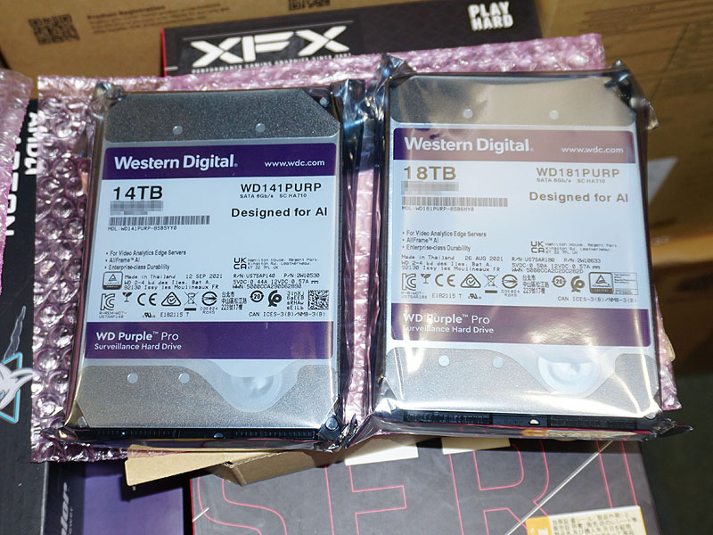 監視システム向けHDD「WD Purple Pro」の18TBと14TBが店頭入荷 - AKIBA