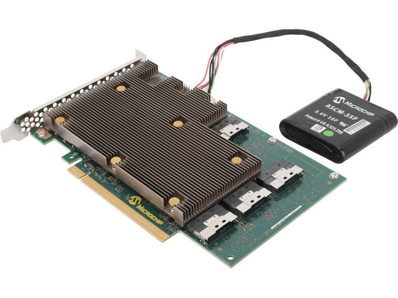 24Gbps SAS/PCIe 4.0対応のRAIDカードがMicrochip Adaptecから、ポート
