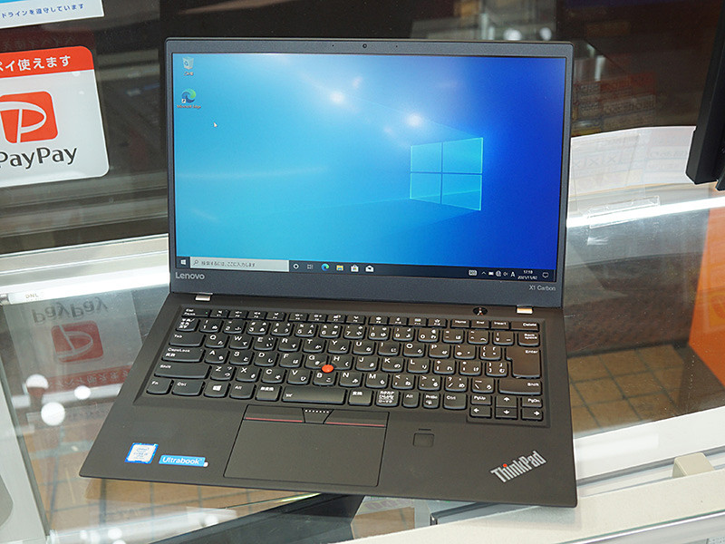 ThinkPad X1 Carbon i5-7300U/16GB/256GB中古 Core i5+SSD搭載の「ThinkPad X1 Carbon」が47,800円から！中古PC