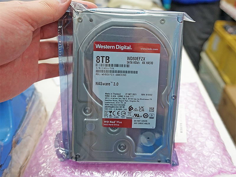 Western DigitalのNAS向け8TB HDD「WD80EFZX」がWD Red Plusシリーズ