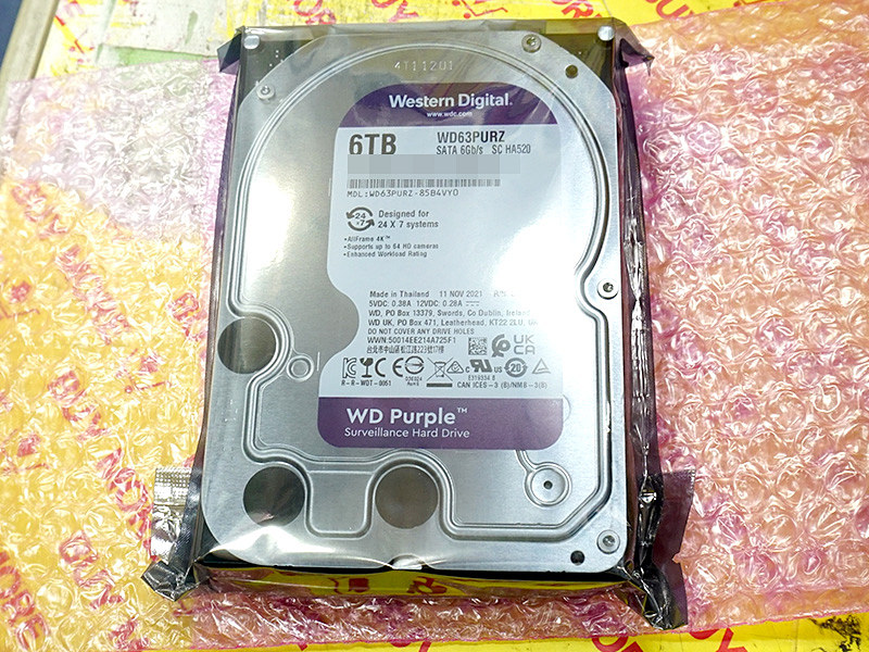 使用438時間  WD Purple WD20PURX 2TB HDD