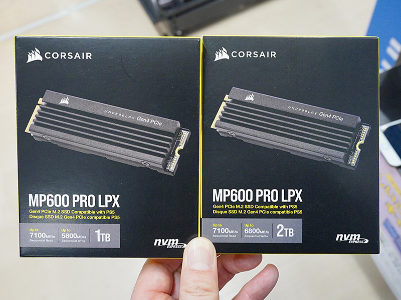 PS5対応のヒートシンクを搭載したSSD「MP600 PRO LPX」がCORSAIRから