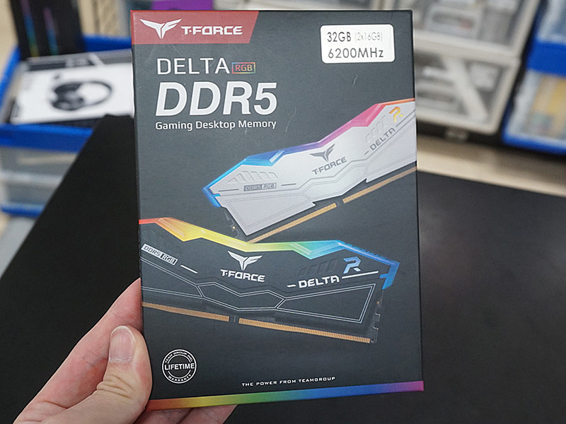 TeamのOCメモリ「T-Force DELTA RGB DDR5」にDDR5-6200対応品