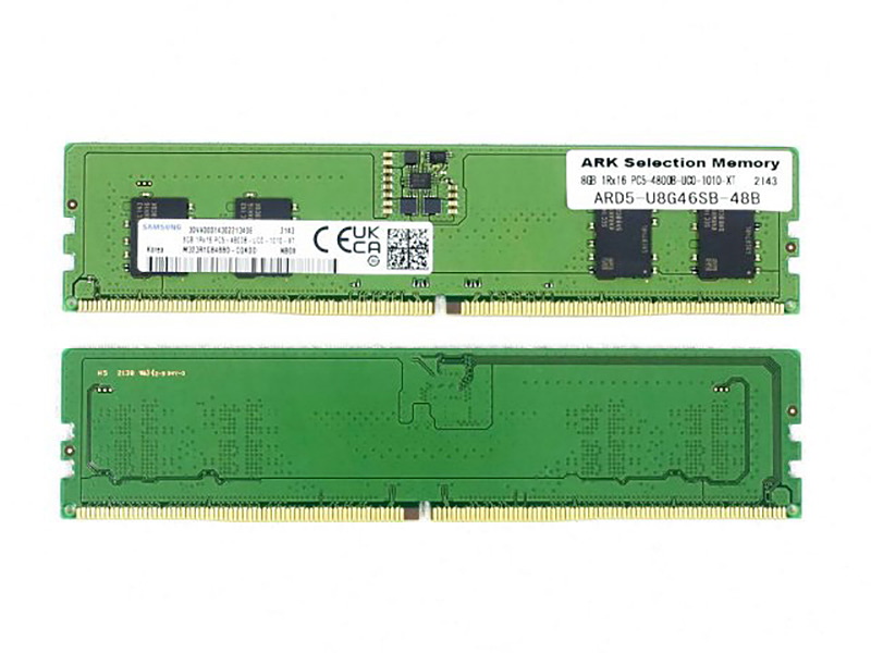 アークブランドのDDR5-4800メモリが入荷、Samsung純正モジュール