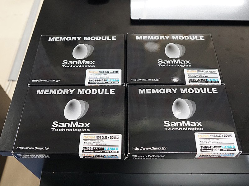 SanMaxのECC付きDDR4-3200メモリが計4モデル、Samsung製DRAM採用 - AKIBA PC Hotline!