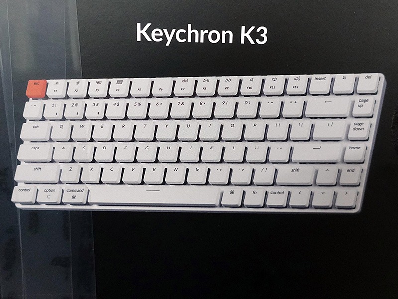 ロープロスイッチ採用の75％キーボード「Keychron K3」にバックライト