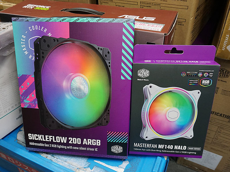 ARGB LED搭載の200mmサイズなど、Cooler Masterのケースファンが2製品