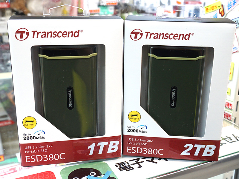 リード・ライト2,000MB/sのポータブルSSD「ESD380C」がTranscendから ...