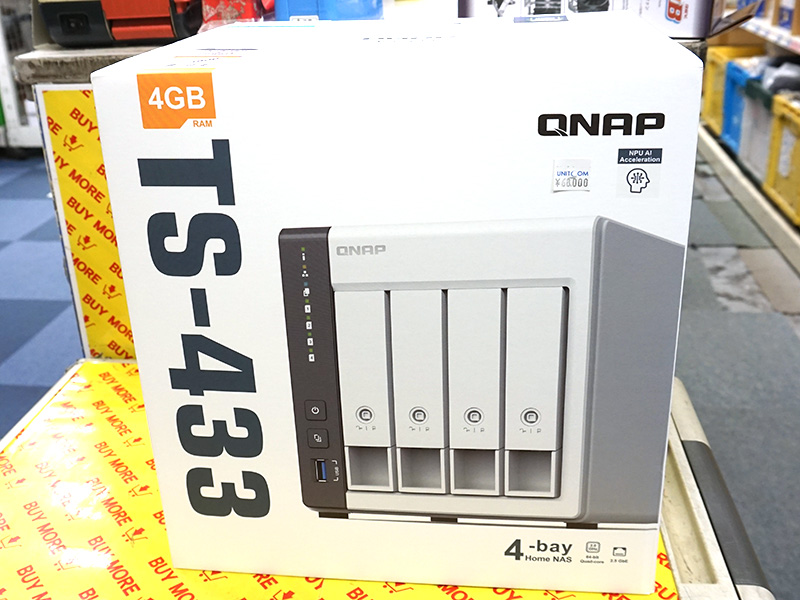 QNAPの4ベイNAS「TS-433」が入荷、画像認識AIを強化 - AKIBA PC Hotline!