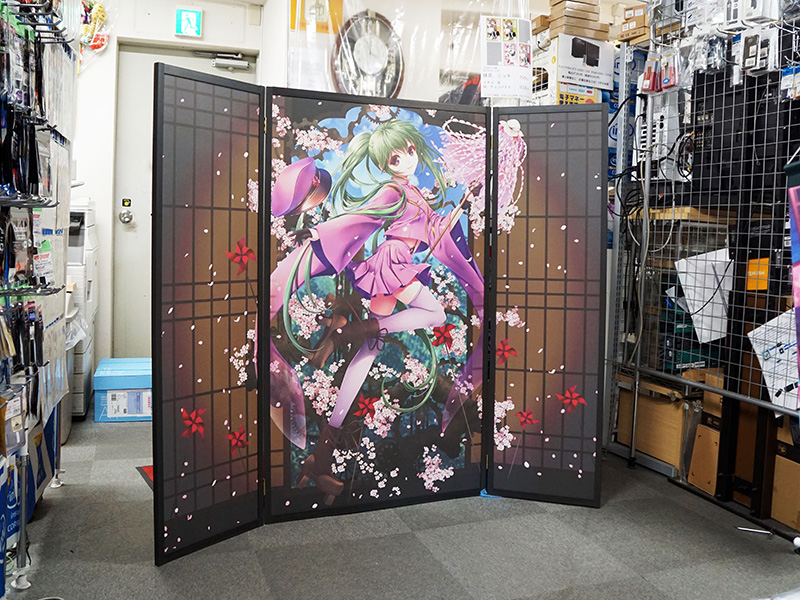 大正ロマンを感じる 初音ミク屏風 千本桜10th 屏風 の展示スタート Akiba Pc Hotline