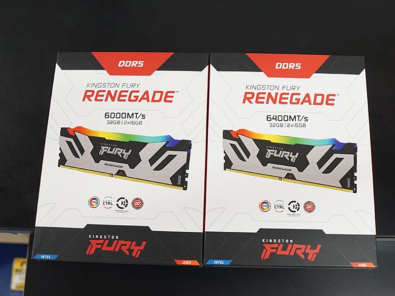 KingstonのDDR5メモリが複数入荷、LED付きの「FURY Renegade DDR5 RGB