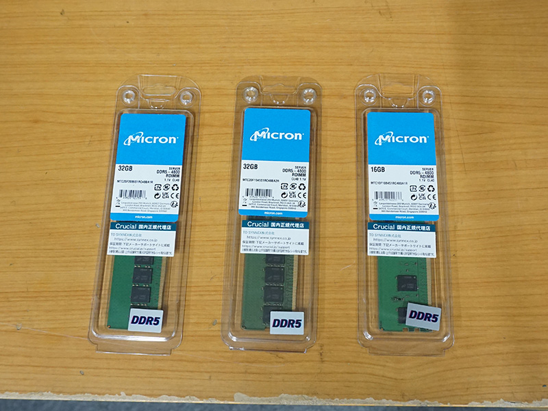 Micronのサーバー向けDDR5-4800メモリが入荷、ECC対応の16GBと32GB