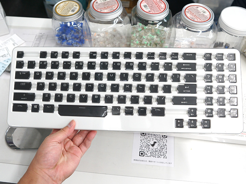 Kailh純正のロープロスイッチ用キーキャップセットが入荷、バック