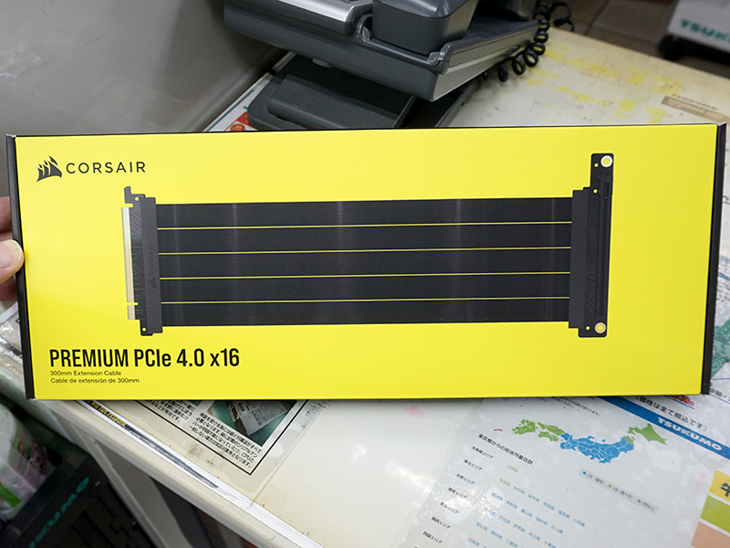 CORSAIRのPCIe 4.0 x16対応ライザーケーブルが入荷、長さ300mm - AKIBA