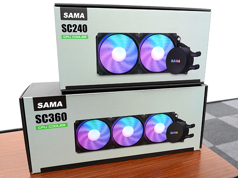 SAMAの格安水冷CPUクーラーが2モデル入荷、360mmタイプは9,480円
