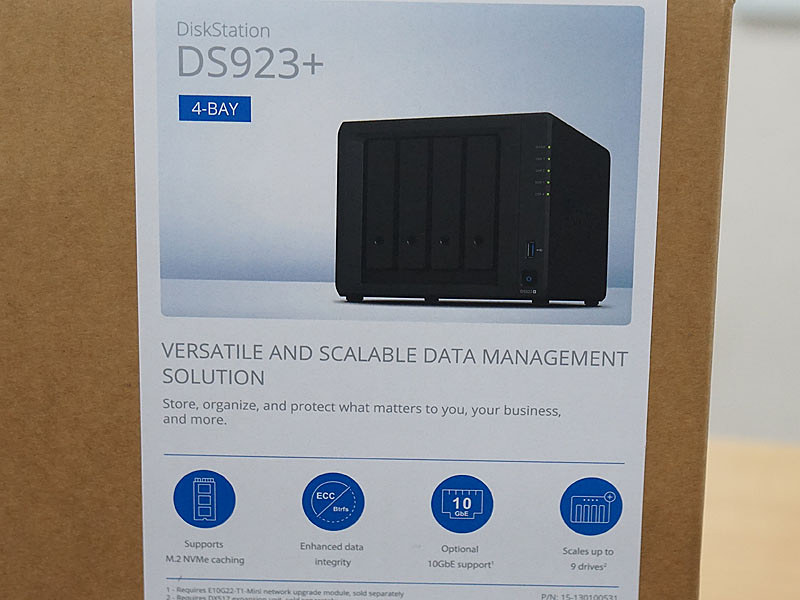 DS923+ NAS 4ベイ NAS Synologyの4ベイNAS「DiskStation DS923+」が入荷、Ryzen R1600搭載