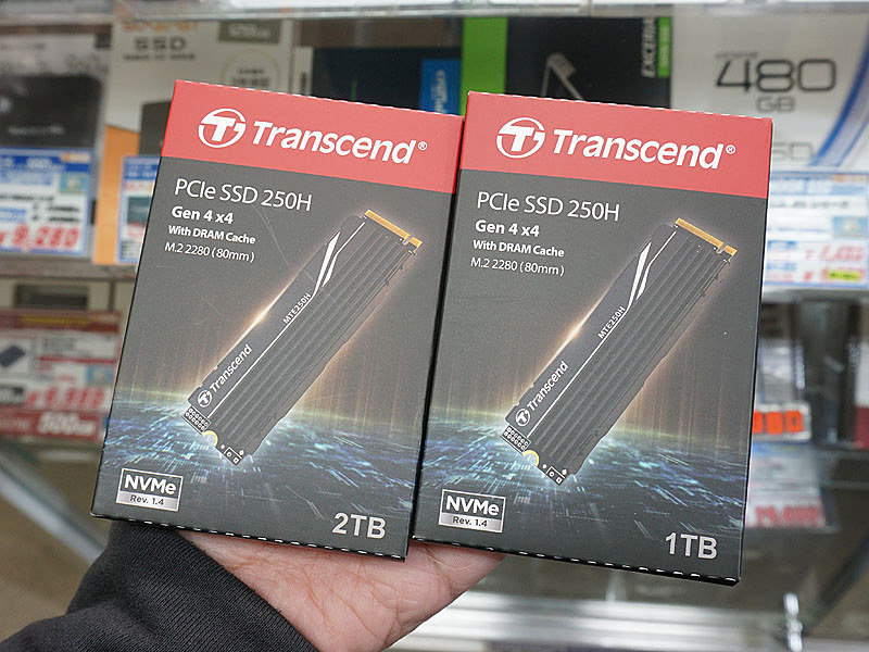 リード最大7,200MB/sのNVMe SSD「MTE250H」がTranscendから