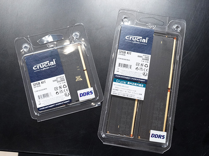 CrucialのDDR5-5600メモリ 16GB×2枚組が入荷、SO-DIMMも - AKIBA PC