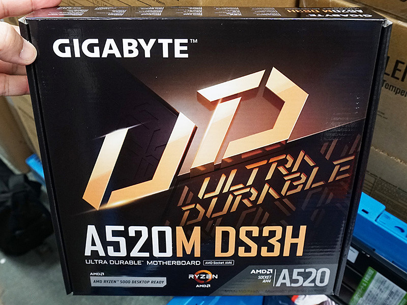 GIGABYTEのAM4マザー「A520M DS3H」が入荷、Ryzen 3000シリーズなどに